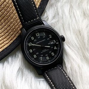 HAMILTON Khaki Field Black Dial Men’s Watch! ⌚️